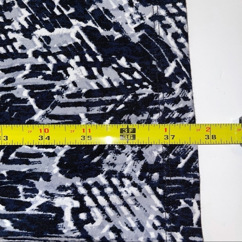 Nic+Zoe Black Multi Faux Wrap Midi Dress NWT M - Picture 8 of 16